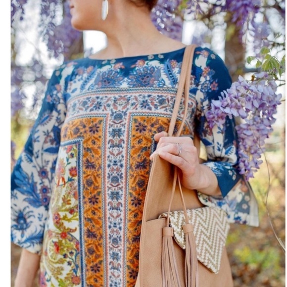 NWT Anthropologie Maeve Silk Barcelona Tunic Dress- Size 16 - Picture 3 of 16